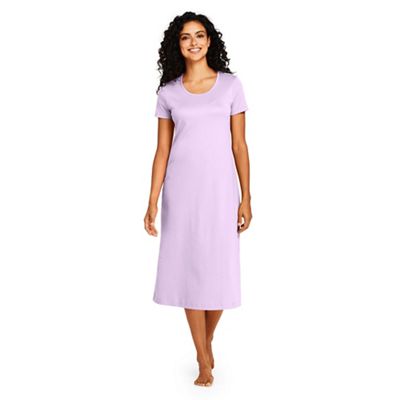 Purple Calf Length Dress